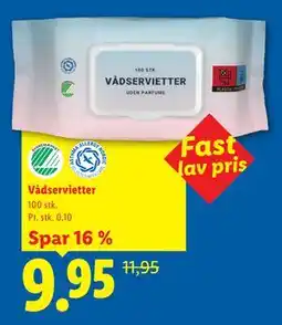 Lidl Vådservietter tilbud