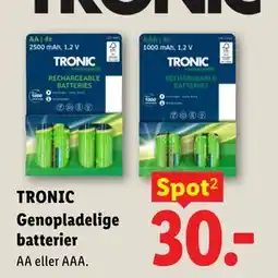 Lidl TRONIC Genopladelige batterier tilbud