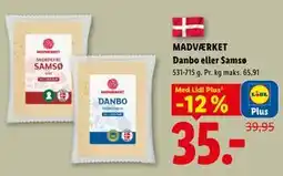 Lidl MADVÆRKET Danbo eller Samsø, App-pris tilbud