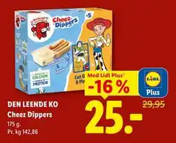 Lidl DEN LEENDE KO Cheez Dippers, App-pris tilbud