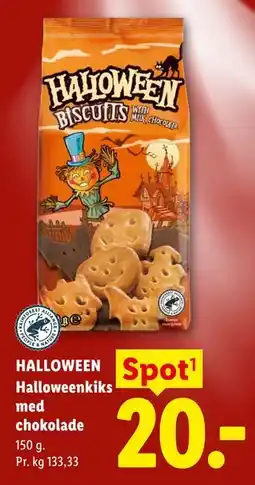 Lidl HALLOWEEN Halloweenkiks med chokolade tilbud
