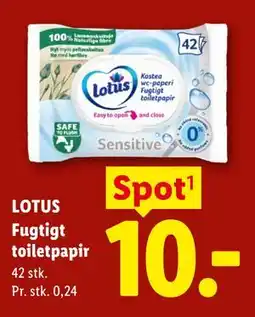 Lidl LOTUS Fugtigt toiletpapir tilbud