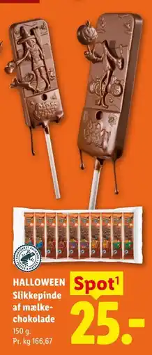 Lidl Slikkepinde af mælkechokolade tilbud