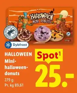 Lidl HALLOWEEN Mini-halloween-donuts tilbud