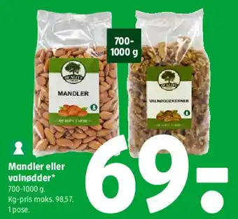 Coop 365 Mandler eller valnødder tilbud