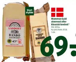 Coop 365 Mammen Guld skæreost / klassisk landost tilbud