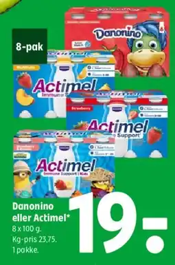 Coop 365 Danonino / Actimel tilbud