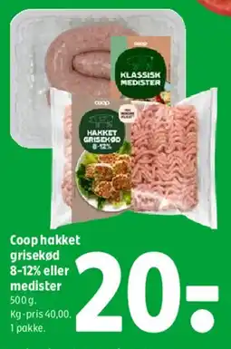 Coop 365 Coop hakket grisekød tilbud