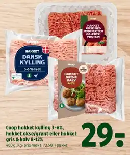 Coop 365 Coop kyllingeover-/underlår eller kylling i tern tilbud