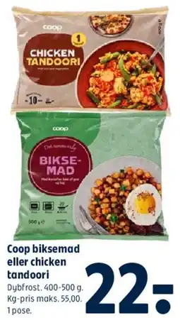 Coop 365 Coop biksemad eller chicken tandoori tilbud