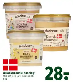 Coop 365 Jakobsens dansk honning tilbud