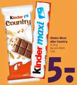 Coop 365 Kinder Maxi eller Country tilbud