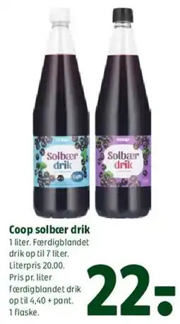 Coop 365 Coop solbær drik tilbud