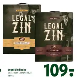 Coop 365 Legal Zin (i boks) tilbud
