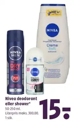 Coop 365 Nivea deodorant eller shower tilbud