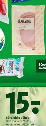 Coop 365 Gårdlykke pålæg tilbud