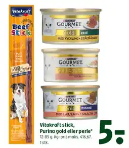 Coop 365 Vitakraft stick, Purina gold eller perle tilbud