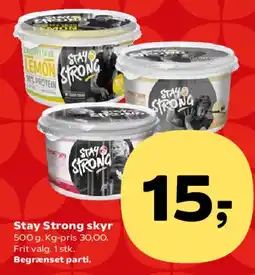 Kvickly Stay Strong skyr tilbud