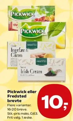Kvickly Pickwick eller Fredsted breve tilbud