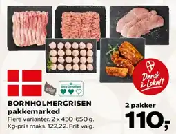 Kvickly Bornholmergrisen pakkemarked tilbud