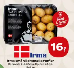 Kvickly Irma små vildmosekartofler tilbud