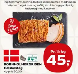 Kvickly Bornholmergrisen flæskesteg tilbud