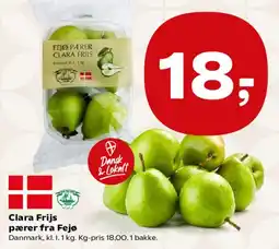 Kvickly Clara Friis pærer fra Fejø tilbud