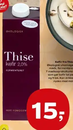 Kvickly Thise økologisk kefir tilbud