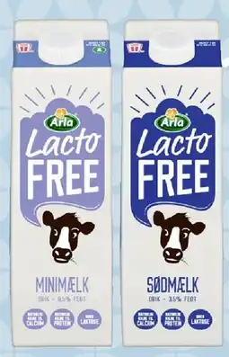 Kvickly Arla Lacto FREE minimælk / sødmælk tilbud