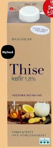 Kvickly Thise kefir 1,8% (ingefær/honning) tilbud