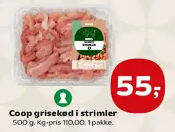 Kvickly Coop grisekød i strimler tilbud