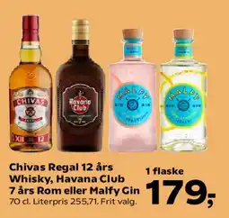 Kvickly Kahlua, Absolut, Ballantine's, Beefeater, Havana Club eller Malibu (udvalg) tilbud