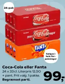 Kvickly Coca‑Cola eller Fanta tilbud