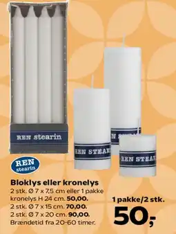 Kvickly Bloklys eller kronelys tilbud