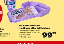 Kvickly Jas & Mika dreams madkasse eller drikkedunk tilbud