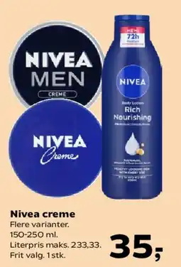 Kvickly Nivea creme tilbud