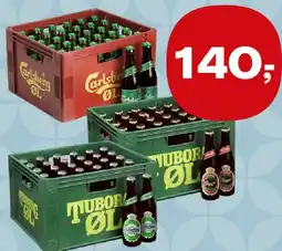 Kvickly Carlsberg eller Tuborg 30 stk. kasse tilbud