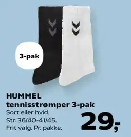 Kvickly HUMMEL tennissokker 3-pak tilbud