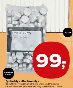 Kvickly Fyrfadslys eller kronelys tilbud