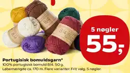 Kvickly Portugisisk bomuldsgarn tilbud