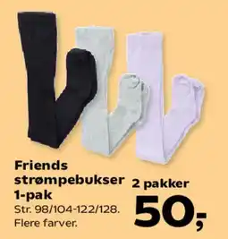Kvickly Friends strømpebukser 2-pak tilbud