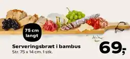 Kvickly Serveringsbræt i bambus tilbud