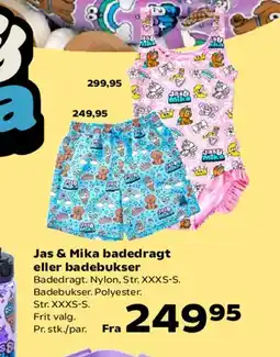 Kvickly Jas & Mika badedragt eller badebukser tilbud