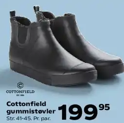 Kvickly Cottonfield gummistøvler tilbud