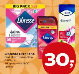 Kvickly Libresse eller Tena tilbud