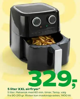 5 liter XXL airfryer