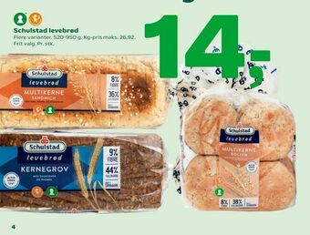 Coop 365 Schulstad levebrød tilbud