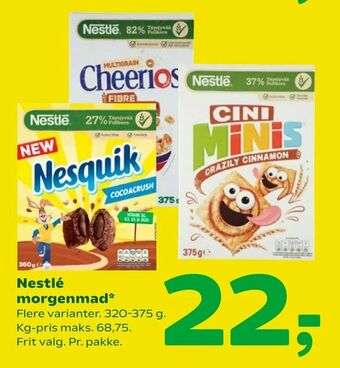 Coop 365 Nestlé morgenmad tilbud