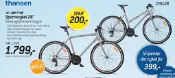 Thansen X-ZITE Sportscykel 28 tilbud