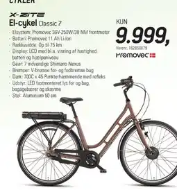 Thansen X-ZITE El-cykel Classic tilbud